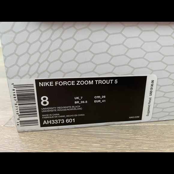 Nike Force Zoom Trout 5 Baseball Cleats $130 MSRP - Picture 5 of 6